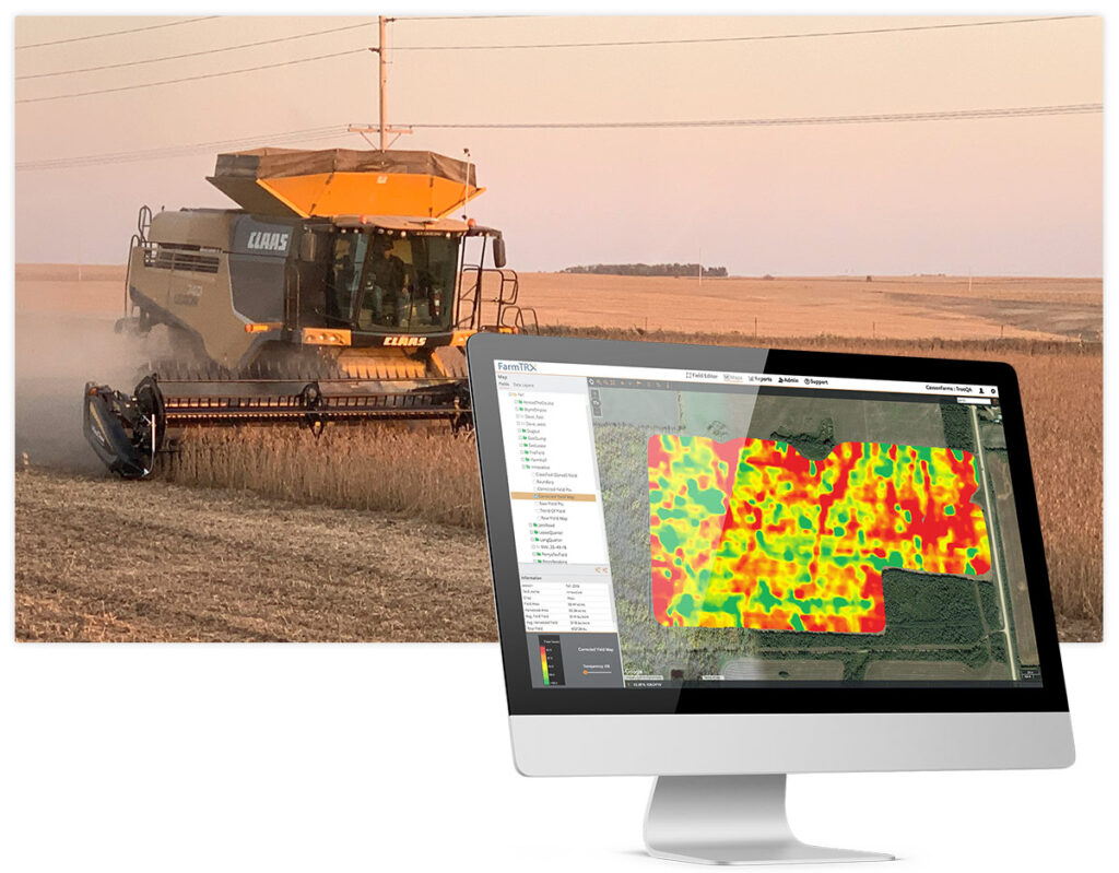 BD Ag Enterprises FarmTRX yield monitoring technology for crop harvest